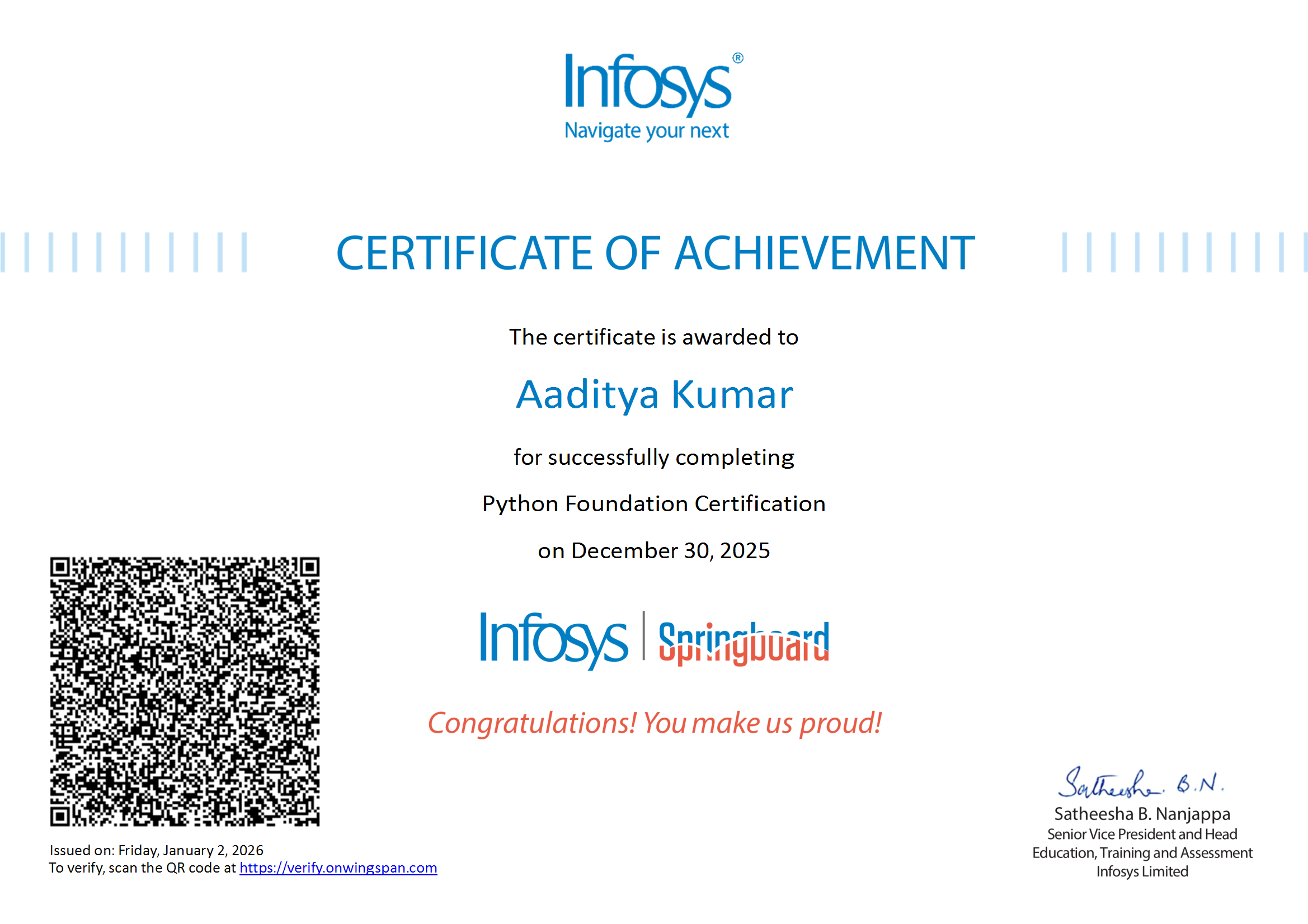 All Certificates - Aaditya Kumar